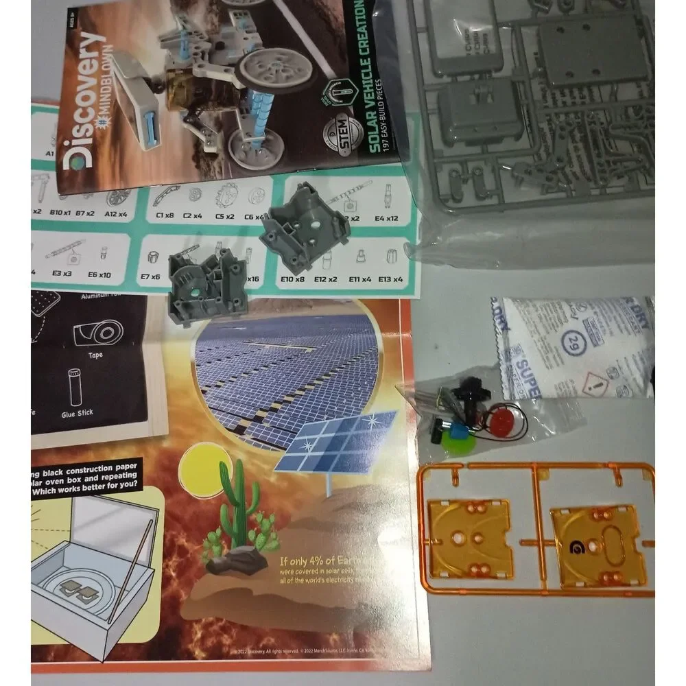 DISCOVERY Stem - You Build-It Solar Vehicle 197 Pieces (Ages 8) (Complete)